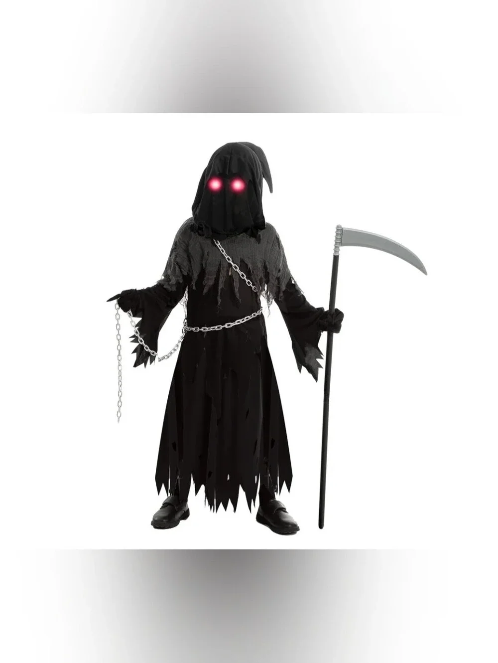 Spooktacular Creations Child Unisex Glowing Eyes Grim Reaper Costume